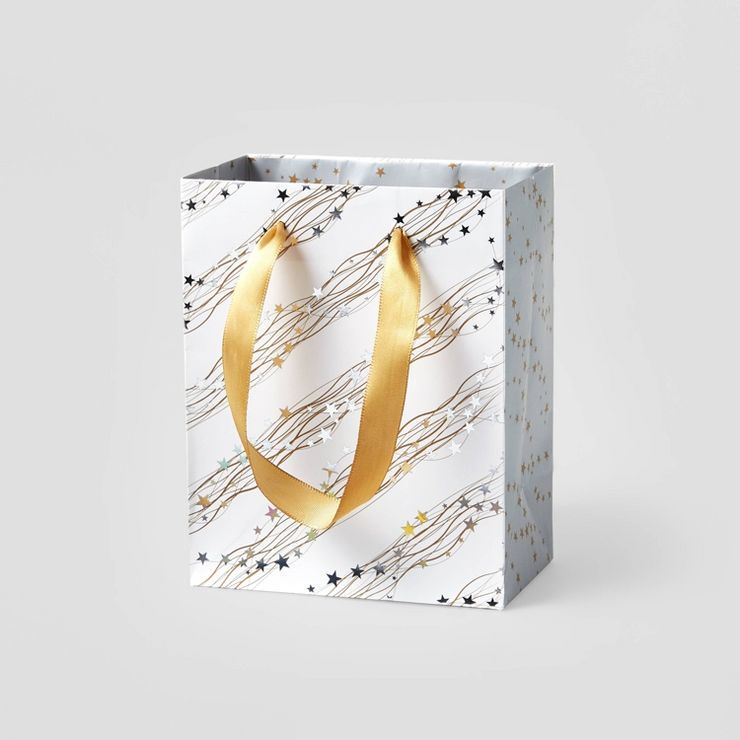 Petite Foil Star Stripe Gift Bag - Wondershop™ | Target