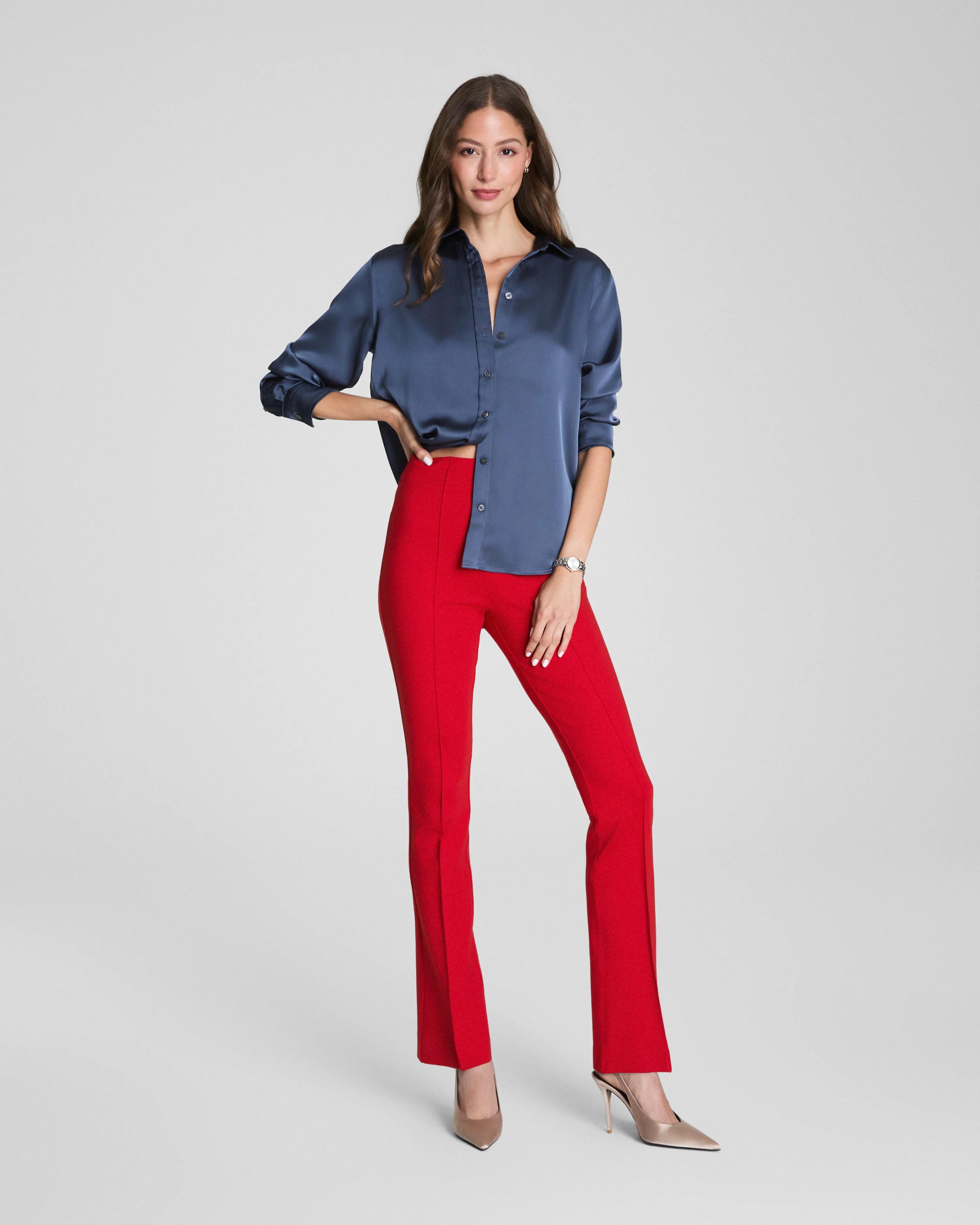 Micro Flare Ponte Pants with Compression | SPANX | Spanx
