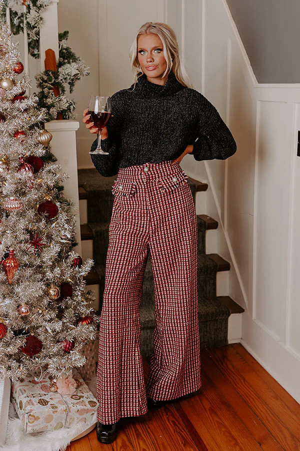 First Snow Feels Knit Sweater in Red | Impressions Online Boutique