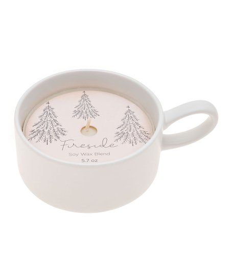 Karma White Christmas Tree Fireside Scented Ceramic Candle | Zulily