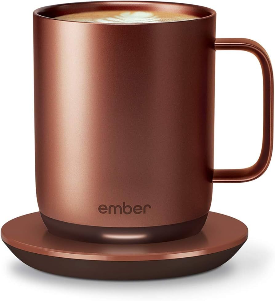 Ember Temperature Control Smart Mug 2, 10 oz, Copper, 1.5-hr Battery Life - App Controlled Heated... | Amazon (US)