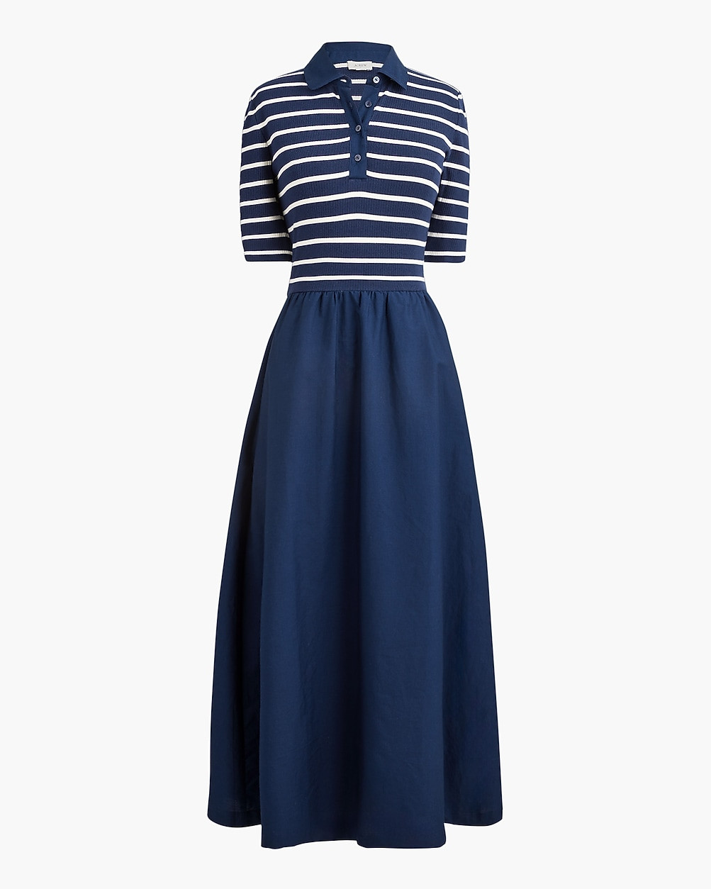 Striped collared knit dress | J.Crew Factory