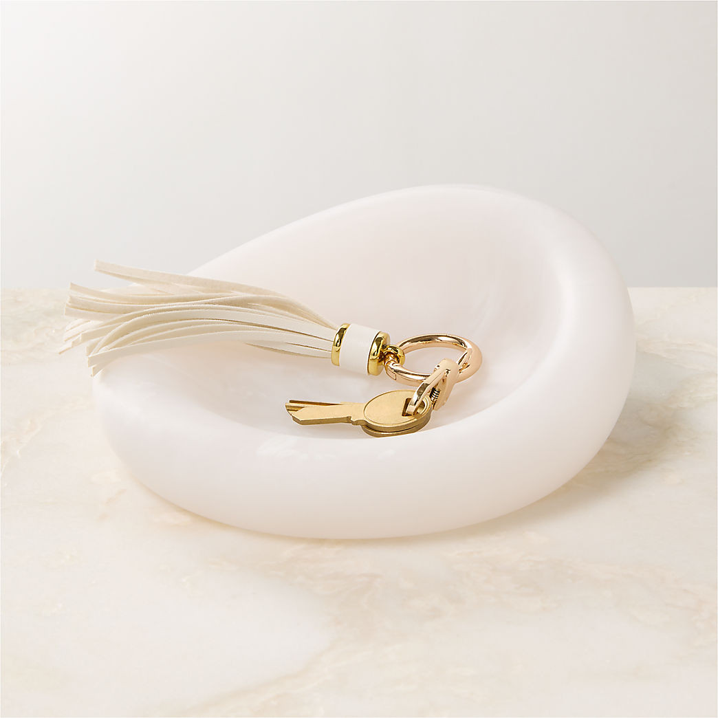 Anya Brown Swirled Resin Catchall Dish + Reviews | CB2 | CB2