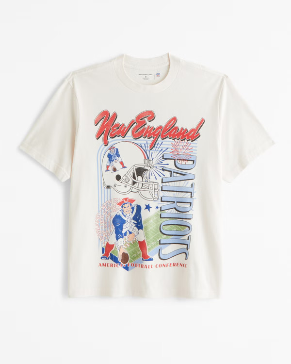 NFL New England Patriots Vintage-Inspired Graphic Tee | NFL NFL | Abercrombie.com | Abercrombie & Fitch (US)