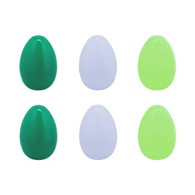 6ct Easter Plastic Eggs Turquoise Green Blue - Spritz™ | Target