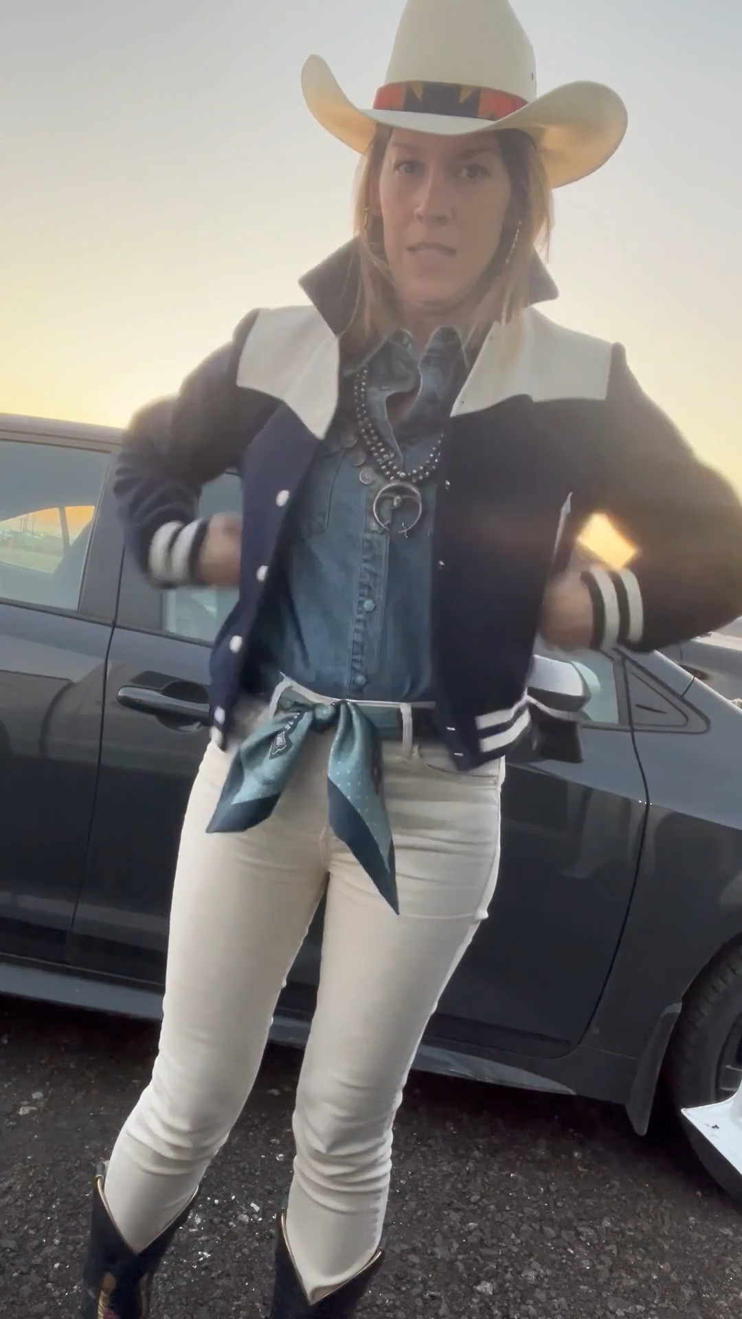 Western Outfit idea #8! Necklace is vintage, found in Round Top. 🤠

#LTKStyleTip #LTKOver40