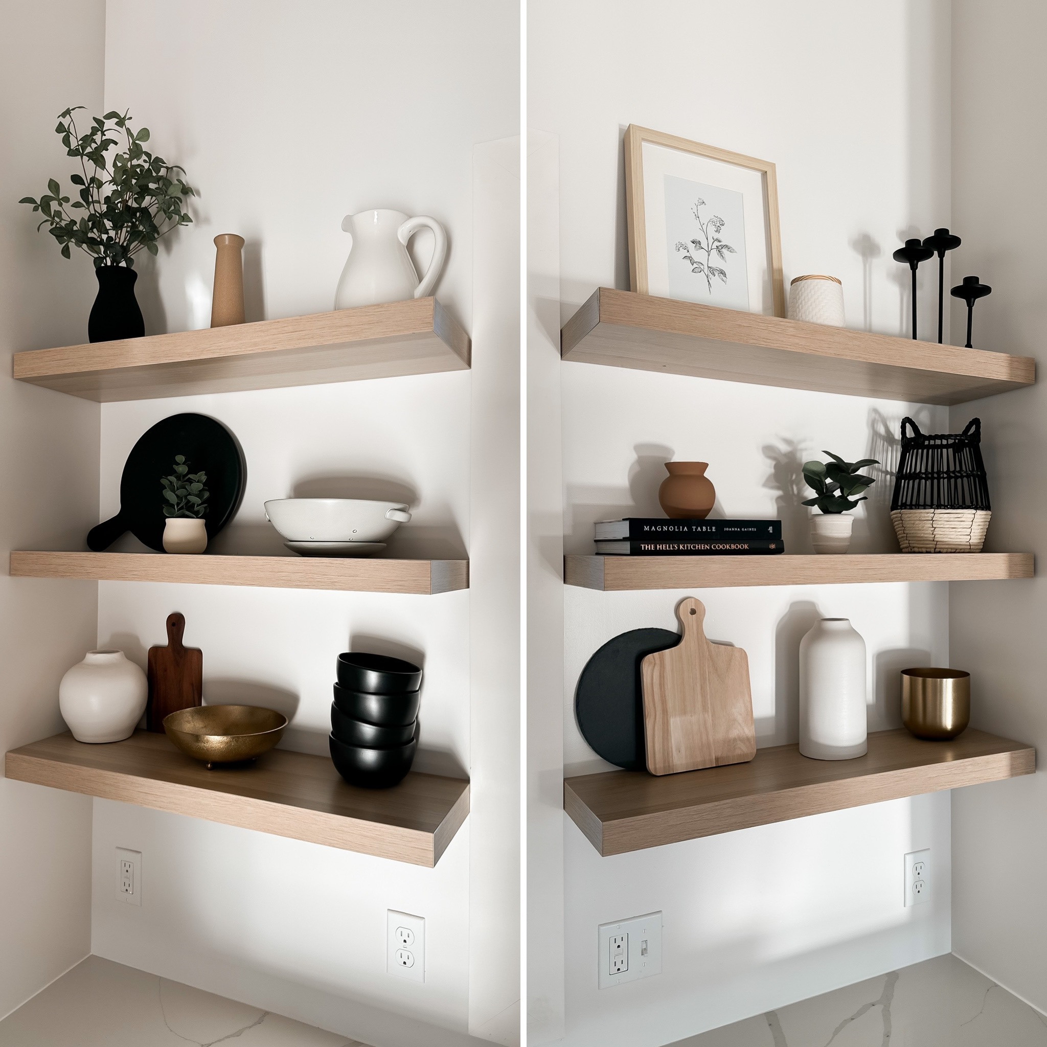 Finally got these shelves up and decorated and they are perfect. I used all very affordable decor. Many pieces are under $10 and a few are only $5! I figured there’s a good chance I’m going to want to swap out pieces here and there as new stuff comes out, so I didn’t want to spend a small fortune on each piece. 
.

Kitchen, kitchen design, kitchen decor, transitional, organic modern, floating shelves, shelf design, shelf decor, Target finds, Walmart finds, Amazon finds, new home, new construction 
.
#kitchen #kitchendecor #kitchenshelves #kitchendesign #kitchenisland #kitcheninspo #kitcheninspiration #kitcheninspirations #kitchencabinets #kitchenaid #kitchenstyle #kitchentrends #mcgee #mcgeeandco #studiomcgeetarget #thresholdwithstudiomcgee #walmartfinds #walmartdecor  #targetdecor  #targetfinds #targetdoesitagain #amazonfinds #amazoninfluencer #amazonhome #amazonlight 


#LTKunder50 #LTKhome #LTKstyletip