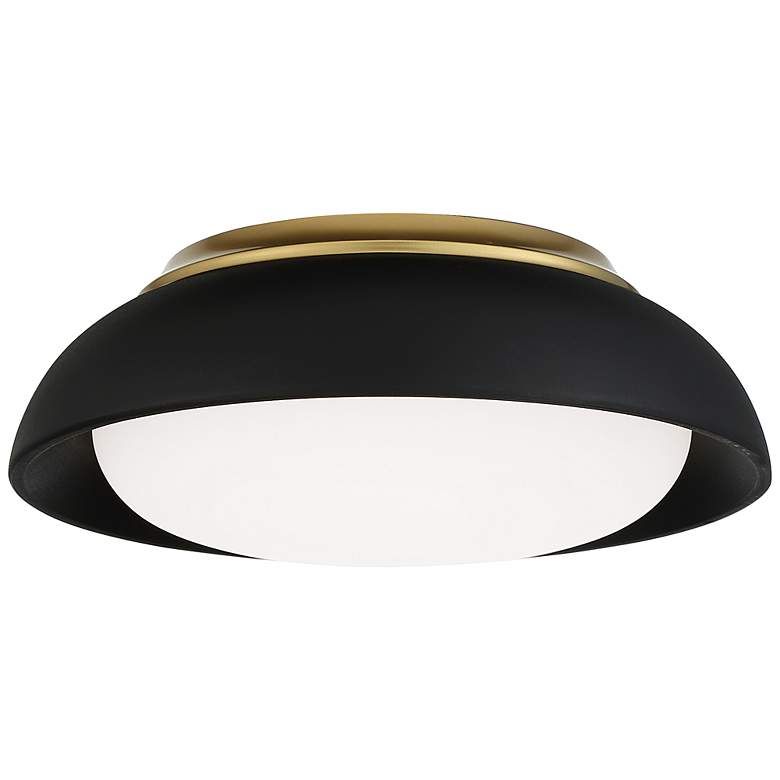 Minka 12" Wide LED Black Finish Modern Flushmount Ceiling Light - #151G2 | Lamps Plus | Lamps Plus