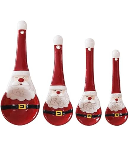 Potter's Studio Snowman 4-Piece Ceramic Measuring Spoon Set | Amazon (US)