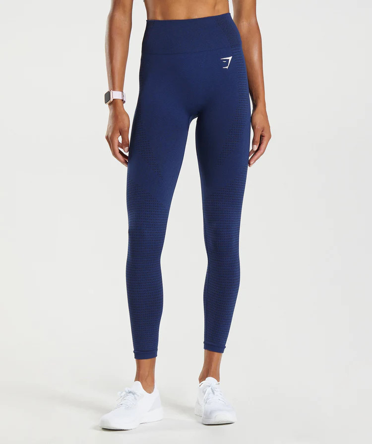 Gymshark Vital Seamless 2.0 Leggings - Stellar Blue Marl | Gymshark CA