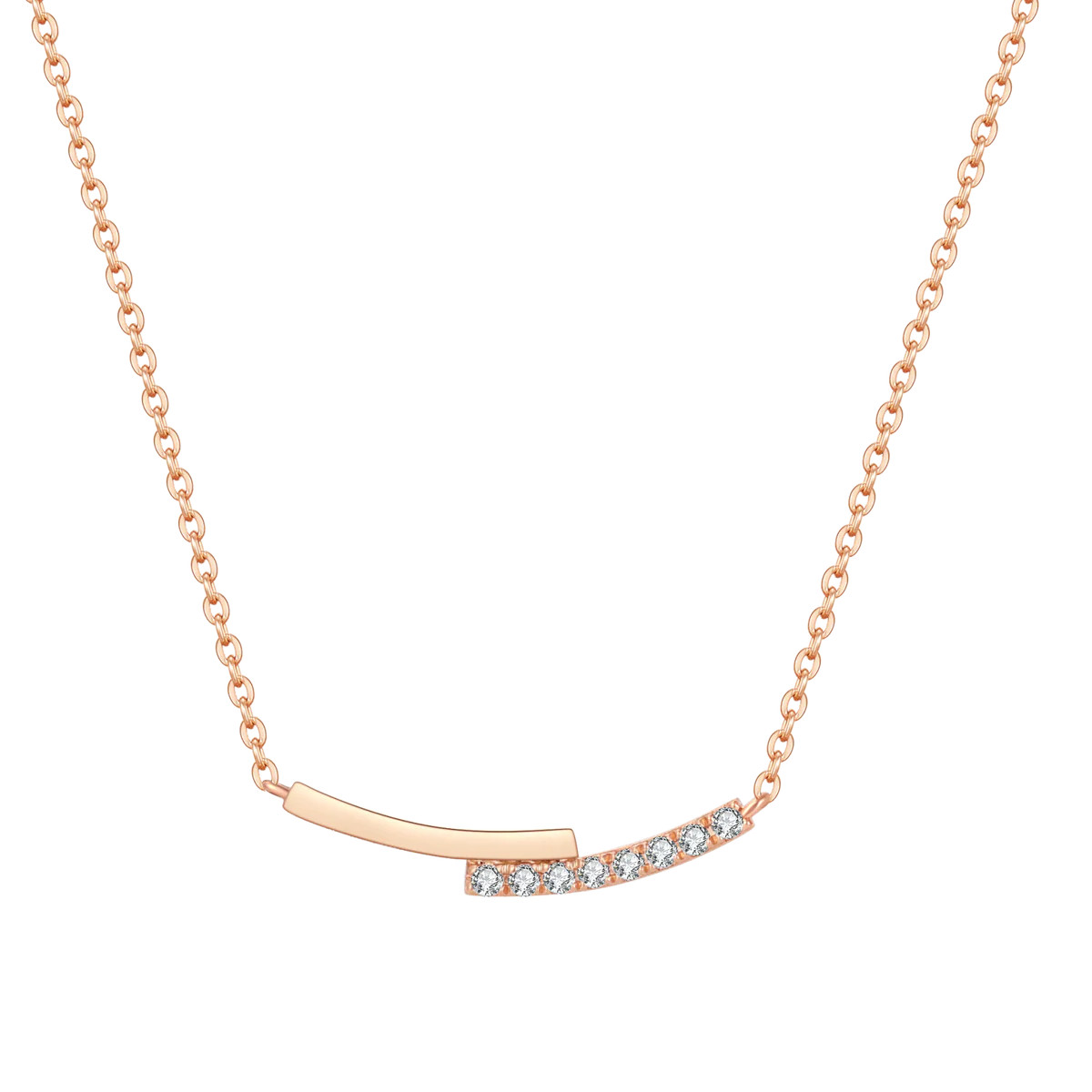 Ballerina Mini Diamond Wave Necklace | The Future Rocks