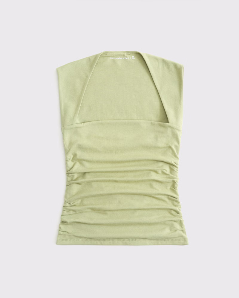 Abercrombie & Fitch Women's The A&F Ava Top in Sage - Size XL | Abercrombie & Fitch (US)