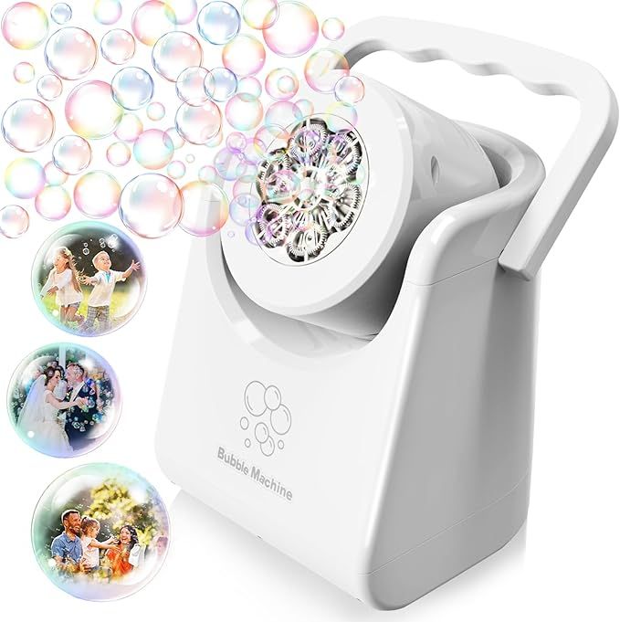 Bubble Machine Automatic Bubble Blower for Kids Batteries Operated Portable Bubble Maker Electric... | Amazon (US)