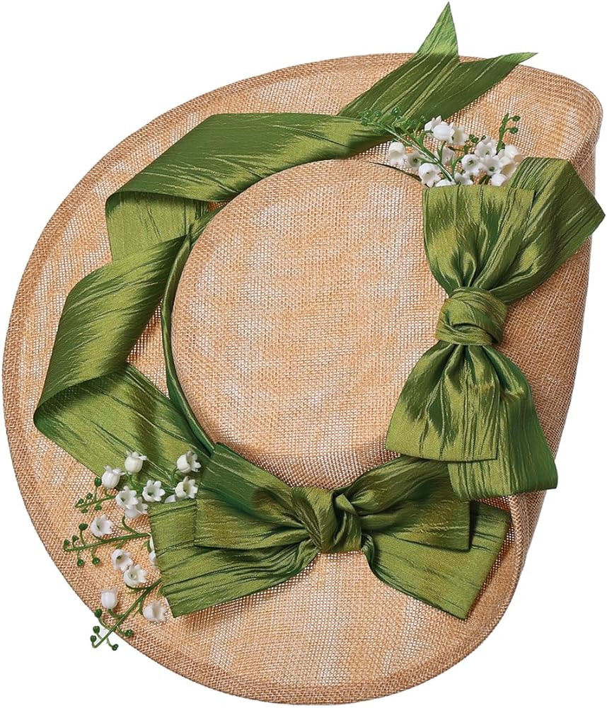 COSDREAMER Women Victorian Tea Party Sun Hat Lace Flowers Straw Hats | Amazon (US)