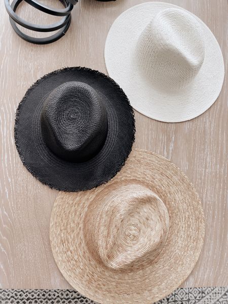 Beach hats, straw hats, wide brim hats, vacation outfits, resortwear 

#LTKSeasonal #LTKtravel