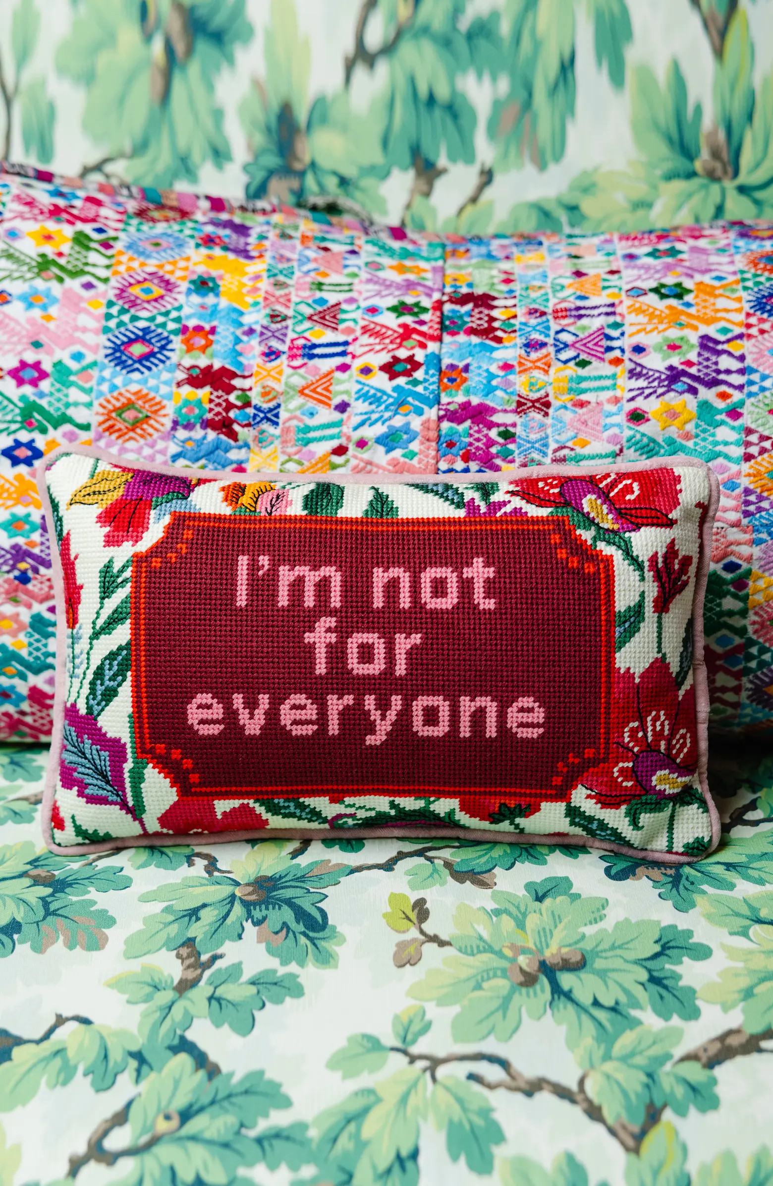 Not For Everyone Needlepoint Pillow | Nordstrom