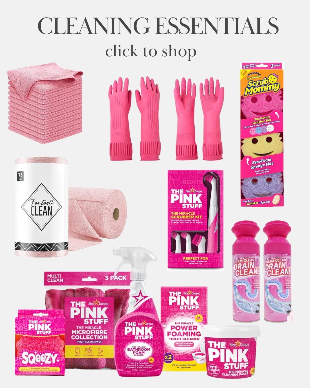 🧼 Cleaning essentials 🧼

🏡✨

#cleaningessentials #homefavorites #organizationgoals #cleanhomevibes #amazonhome #homefinds #ltkhome #householdmusthaves

#LTKFindsUnder50 #LTKHome