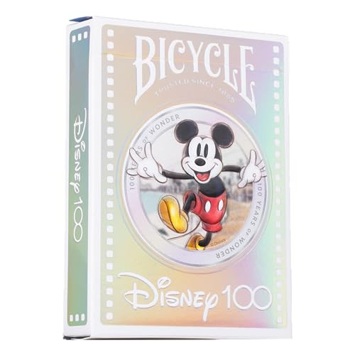 Bicycle Disney Limited Edition 100 Year Anniversary Playing Cards - Holographic Foil - Features 2... | Amazon (US)