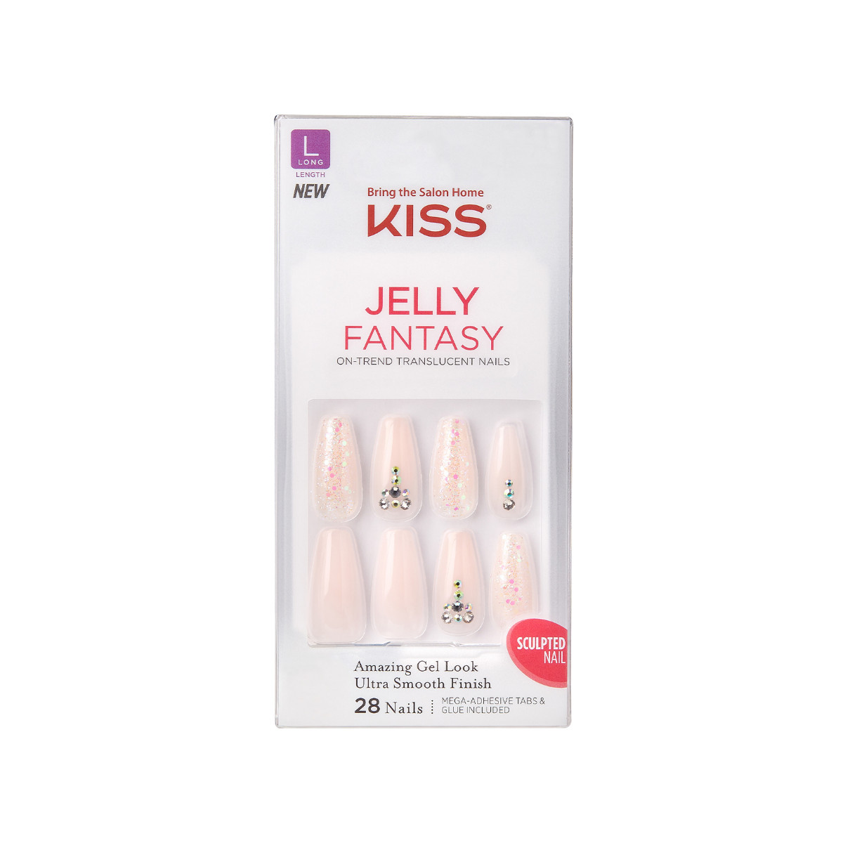 KISS Jelly Fantasy Sculpted Nails -  Jelly Juice | KISS, imPRESS, JOAH