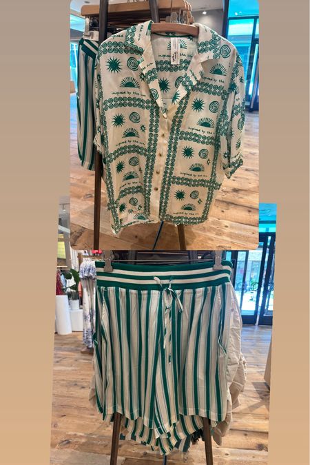 Wearing this set on my cruise. Could also wear as pajamas. 

Viscose
Side seam pockets
Pull-on styling
Hand wash

Boxer shorts Island style, cruise wear 
Runs on the larger side. I am wearing a small in top and bottom

#LTKtravel #LTKover40 #LTKSeasonal