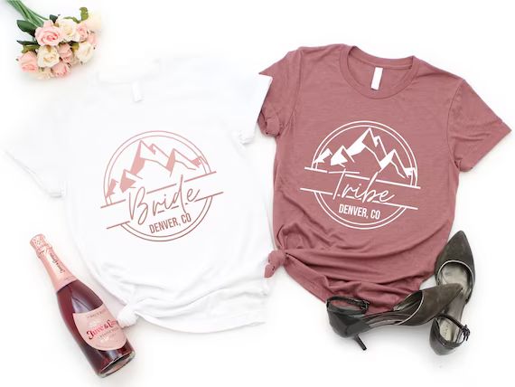 Denver Bride Tribe Mountain Shirt Hiking Camp T-shirt - Etsy | Etsy (US)