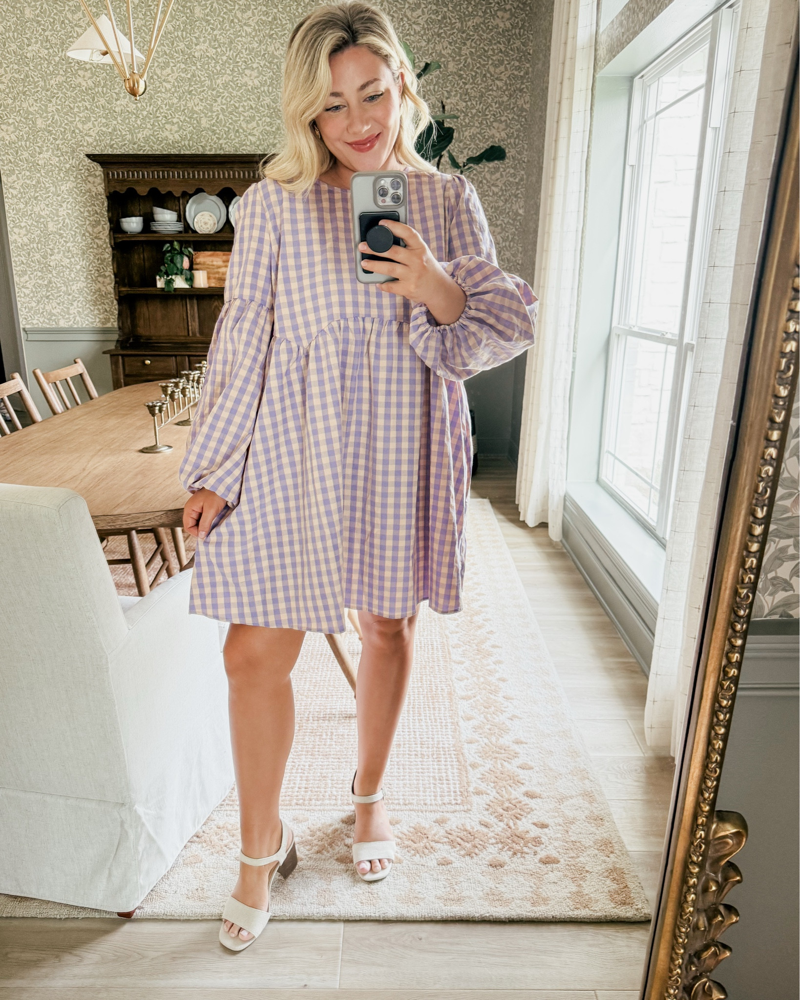 Wearing large in all! I am almost 5’6” :) 

THEBLOOMINGNEST Easter dress try on 

#LTKSpringSale #LTKMidsize #LTKSaleAlert