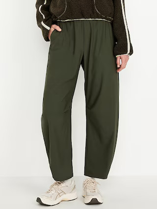 High-Waisted SleekTech Barrel Ankle Pants | Old Navy (US)