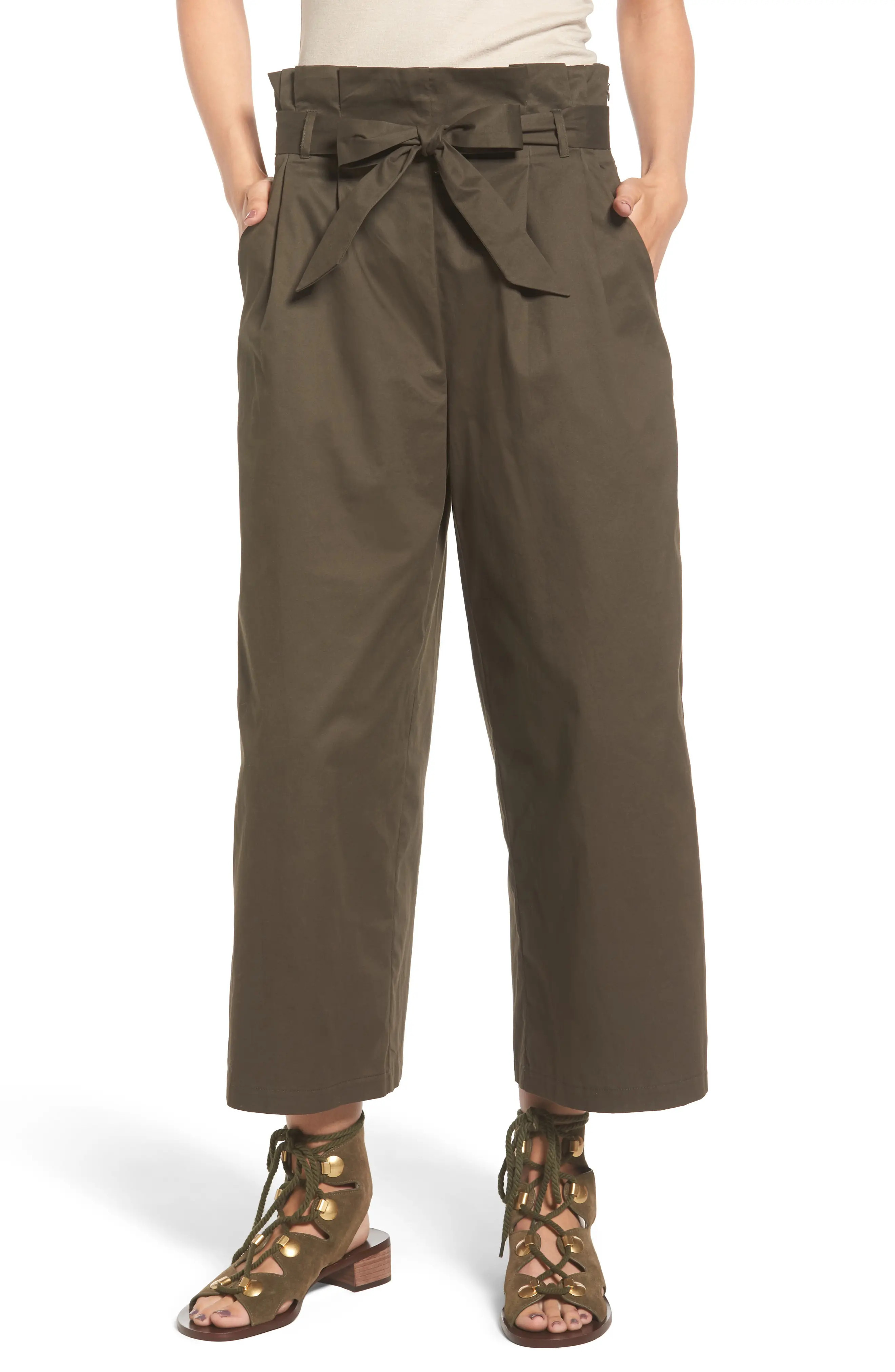 Paperbag Waist Wide Leg Pants | Nordstrom