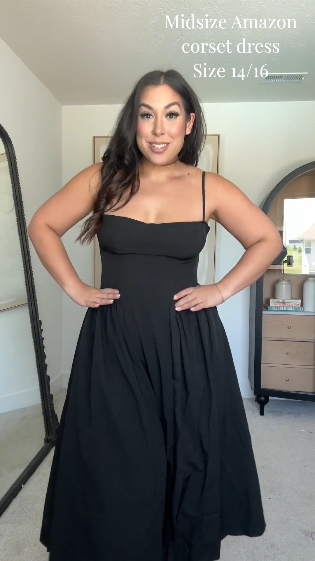 Midsize Amazon corset dress! SO FLATTERING, waist is giving and it has pockets!  - - - Amazon, Amazon fashion, spring fashion, spring style, spring outfits, midsize fashion, midsize outfits

#LTKSeasonal #LTKgrwm #LTKootd