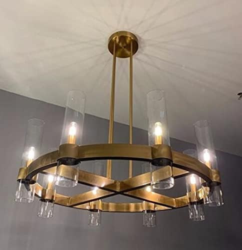 ZXY-NAN Chandeliers Pendant Lights， American Loft RH E14 Led Chandelier Gold/Black/Chrome Penda... | Amazon (US)