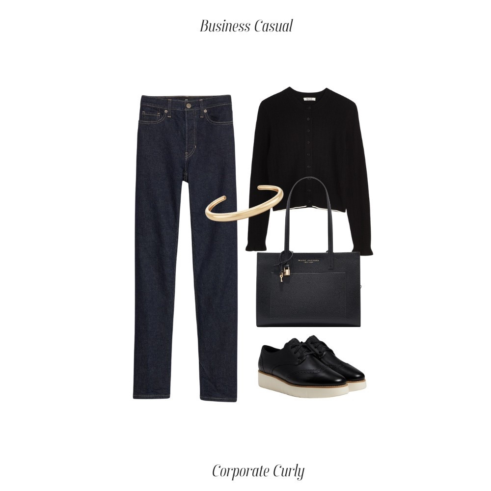 All black everything—grounded with dark denim. A sharp summer business casual look that works overtime.

summer business casual, all black outfit, dark denim outfit, black top and jeans, office outfit inspo, summer workwear, chic casual, polished neutrals, work from home style, smart casual look, minimal fashion, capsule wardrobe, LTK work outfit



#LTKItBag #LTKShoeCrush #LTKWorkwear