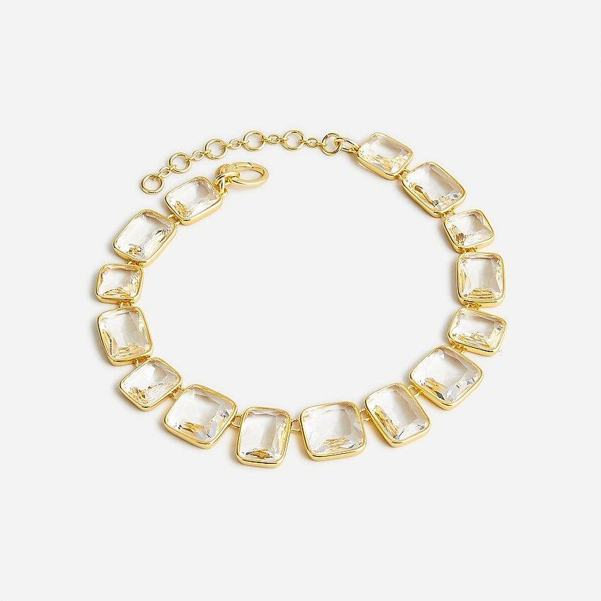 Faceted crystal necklace | J.Crew US