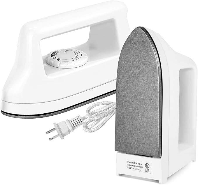 Mini Iron for Crafts Quilting, Travel Iron Household Iron Easy Iron Supplies Mini Electric Iron, ... | Amazon (US)