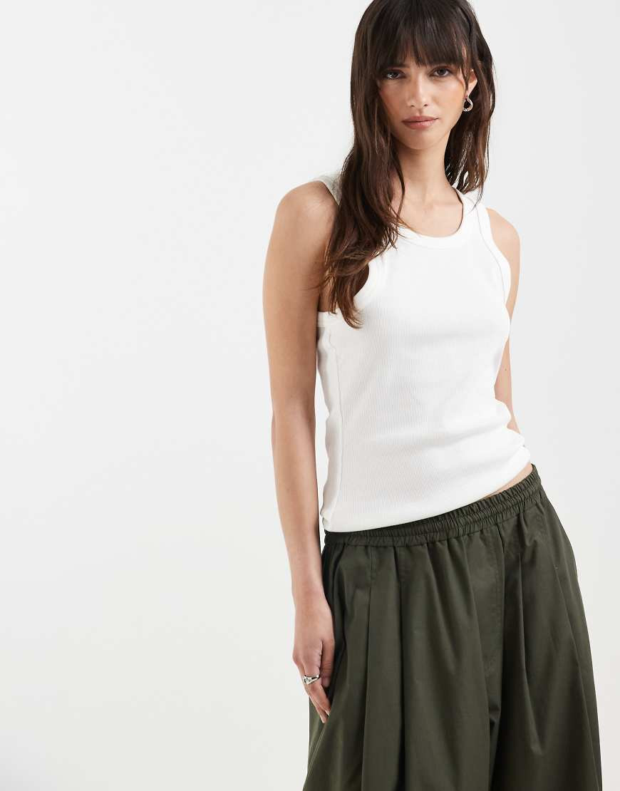 ONLY tank top in white | ASOS (Global)