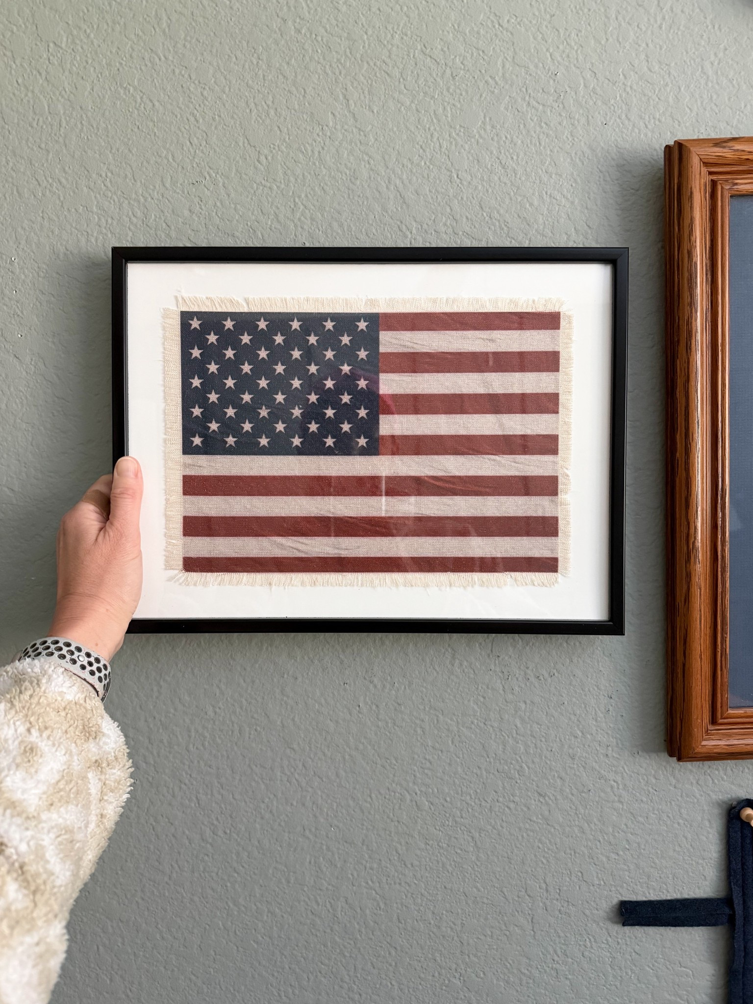 Framed burlap American flag art perfect in a boys room

#LTKKids #LTKHome