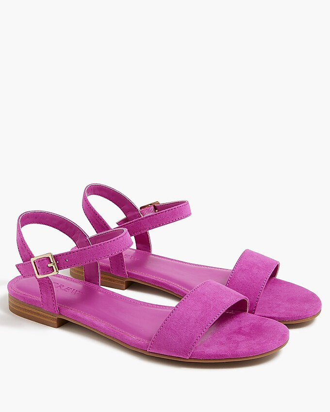 Sueded ankle-strap sandals | J.Crew Factory