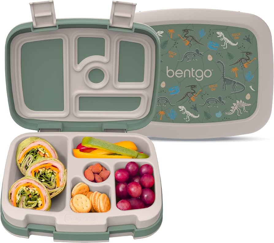 Bentgo Kids Prints Leak-Proof 5-Compartment Bento-Style Kids Lunch Box     Ideal Portion Sizes fo... | Amazon (US)