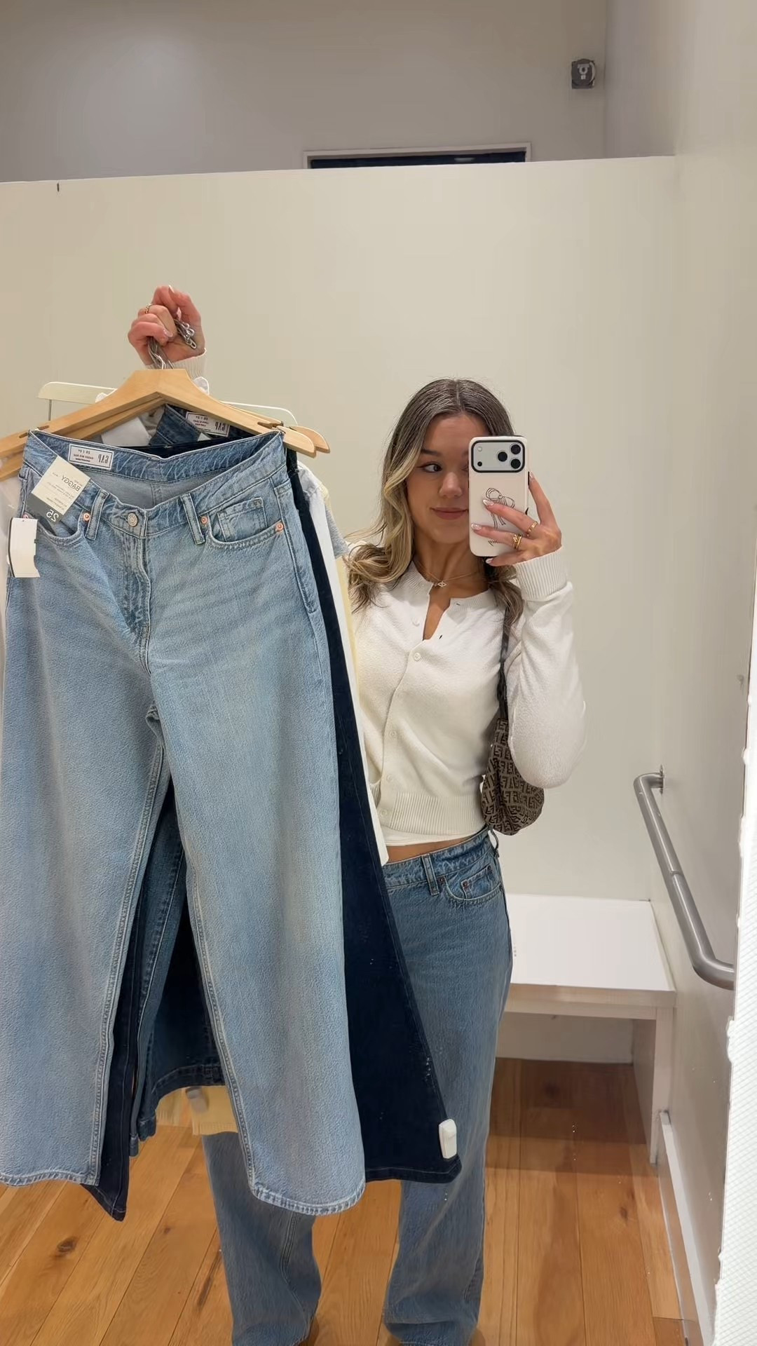 try on of 3 @GAP jeans styles 👖🩵 Shop The GapJeans Event 20-40% off Jeans Online now through 2/9. Use code WHITNEY15 for 15% extra off! 
@gap #howyouweargap #gappartner