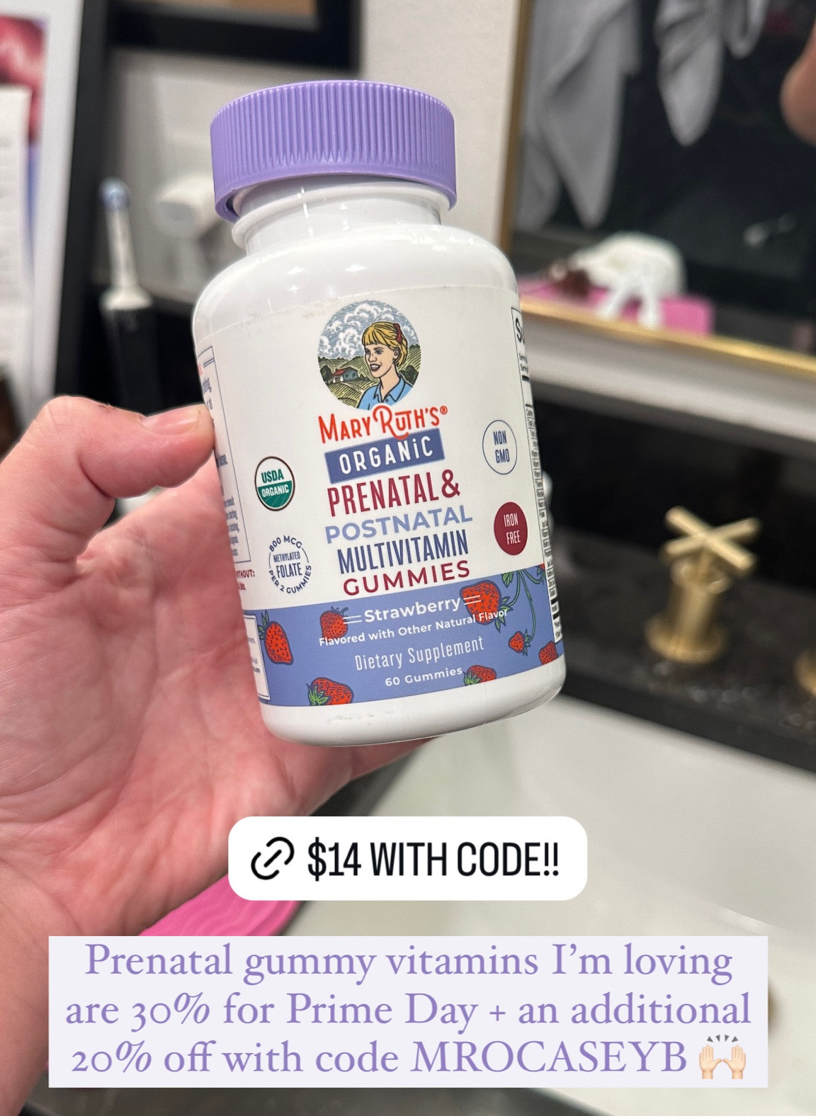 Tasty prenatal vitamin on sale for Amazon prime day! Code stacks for an additional 20% off (code works after sale ends, too!). Gummy vitamin tastes like candy. Not chalky at all  

#LTKSaleAlert #LTKBump #LTKFindsUnder50
