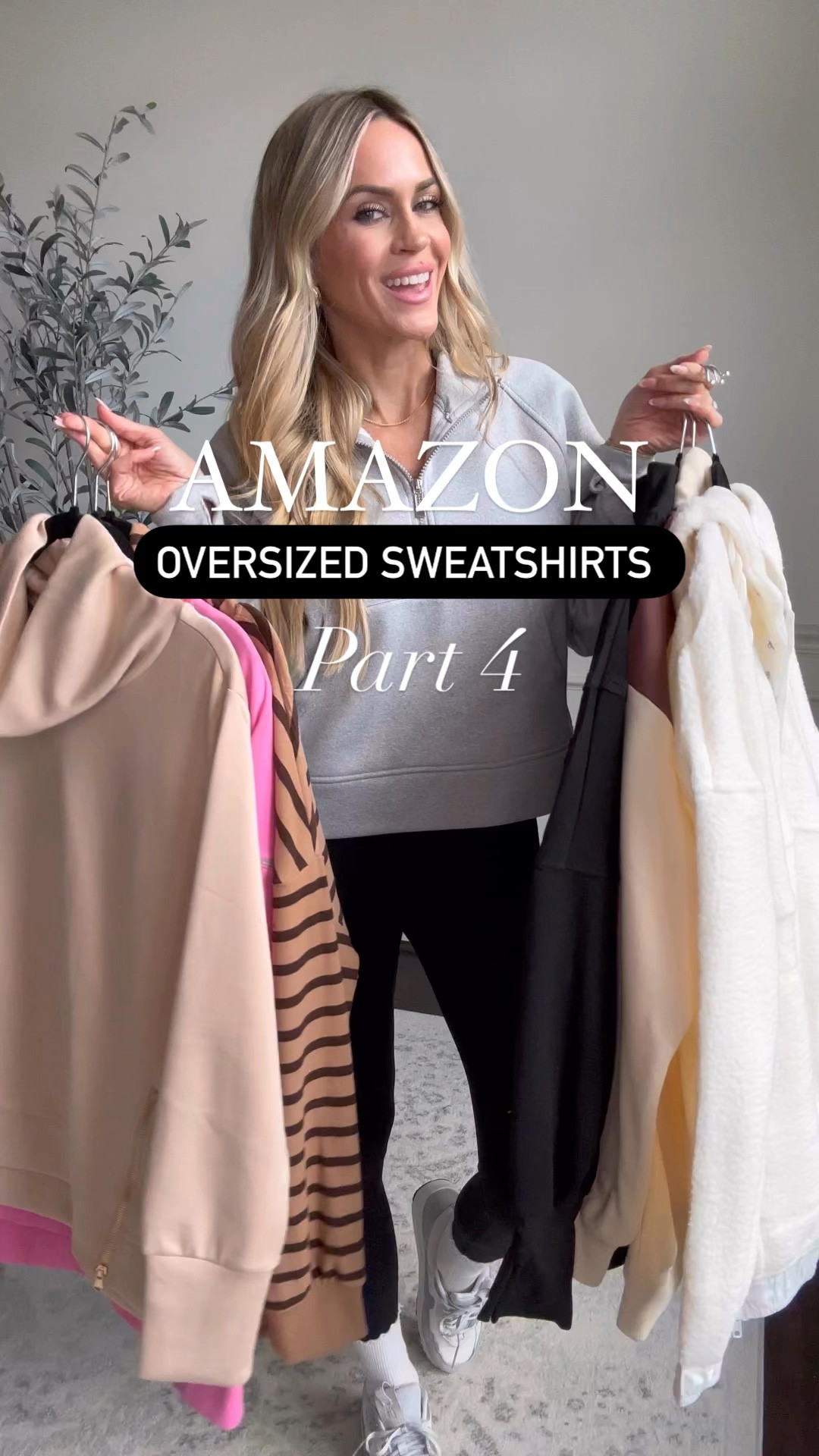 Amazon oversized sweatshirts perfect to wear with leggings! Wearing size small in each (I’m 5’3”)

#LTKFindsUnder50 #LTKSaleAlert #LTKOver40