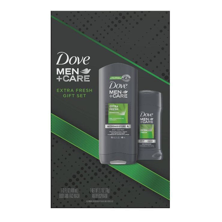 Dove Men+Care Extra Fresh Body &#38; Face Wash + 48-Hour Antiperspirant &#38; Deodorant Gift Pack... | Target