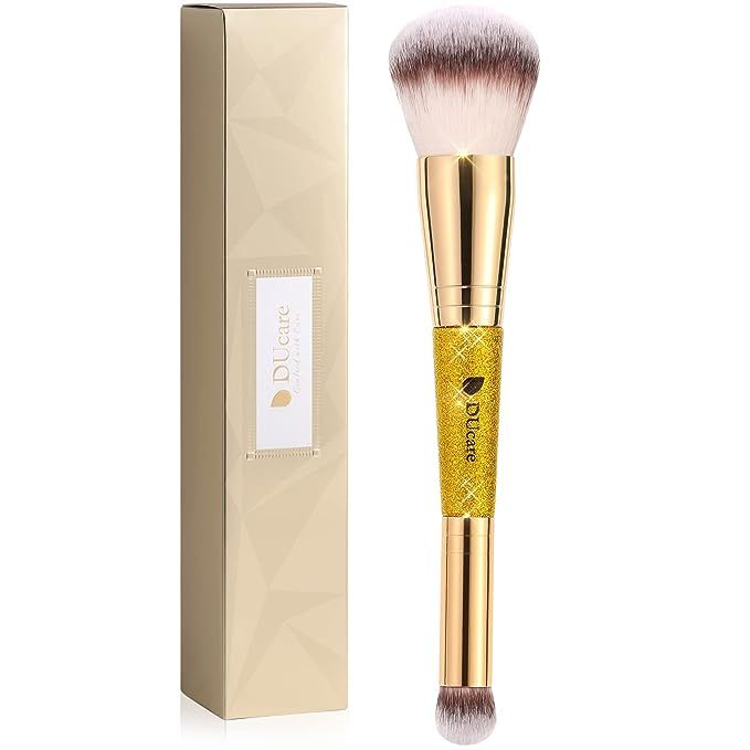 DUcare Makeup Brushes Double Ended Foundation Powder Brush Concealer Brush Perfect for Rounded Ta... | Amazon (US)