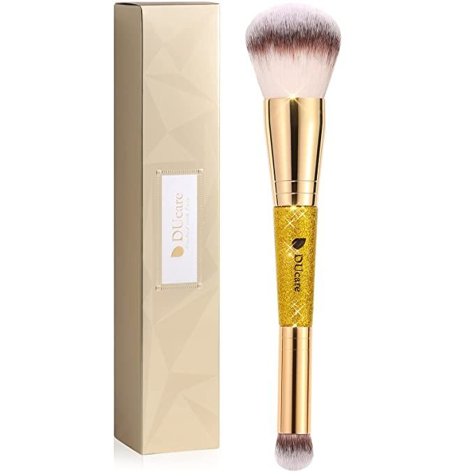 DUcare Makeup Brushes Double Ended Foundation Powder Brush Concealer Brush Perfect for Rounded Ta... | Amazon (US)