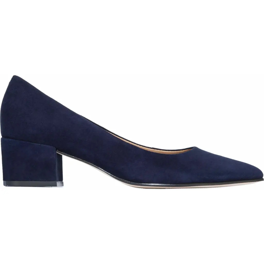 Bernardo Footwear Milie Block Heel Pump in Dark Navy at Nordstrom, Size 7 | Nordstrom