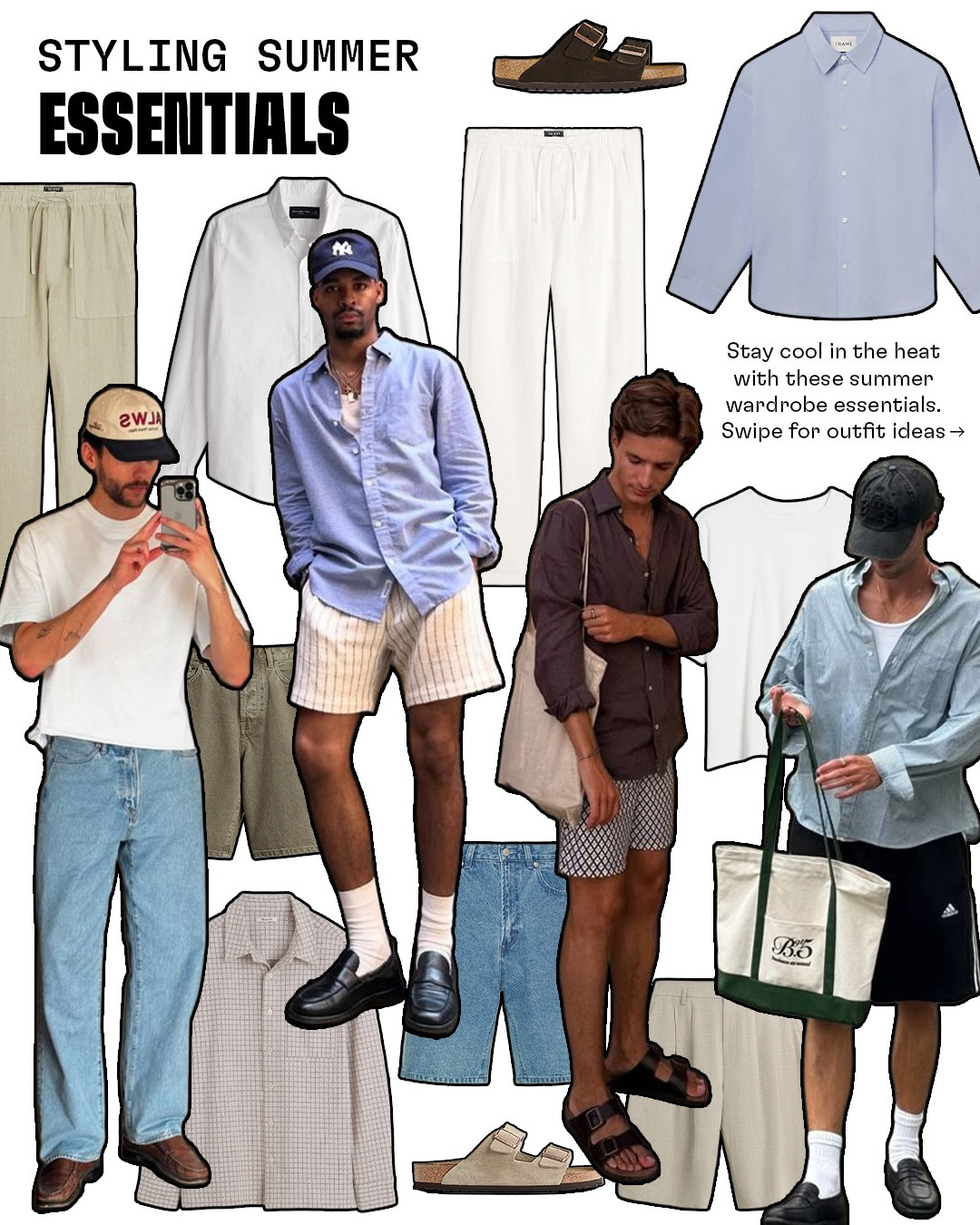 styling inspiration for summer wardrobe essentials 

#LTKSummerEdit #LTKMens #LTKStyleTip