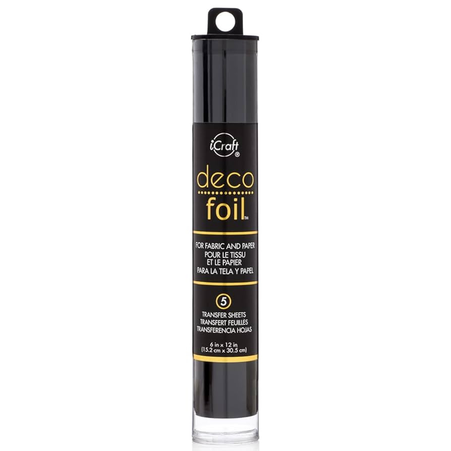 iCraft Deco Foil, 5 Transfer Sheets, 6" x 12", Black | Amazon (US)