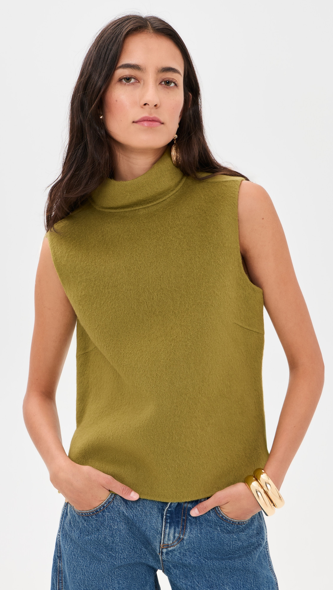 Cult Gaia Sue Top Chive S | Shopbop