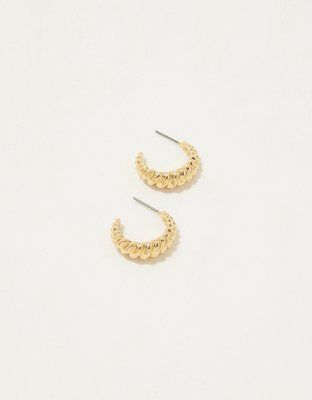 Aerie Croissant Dome Earrings | Aerie