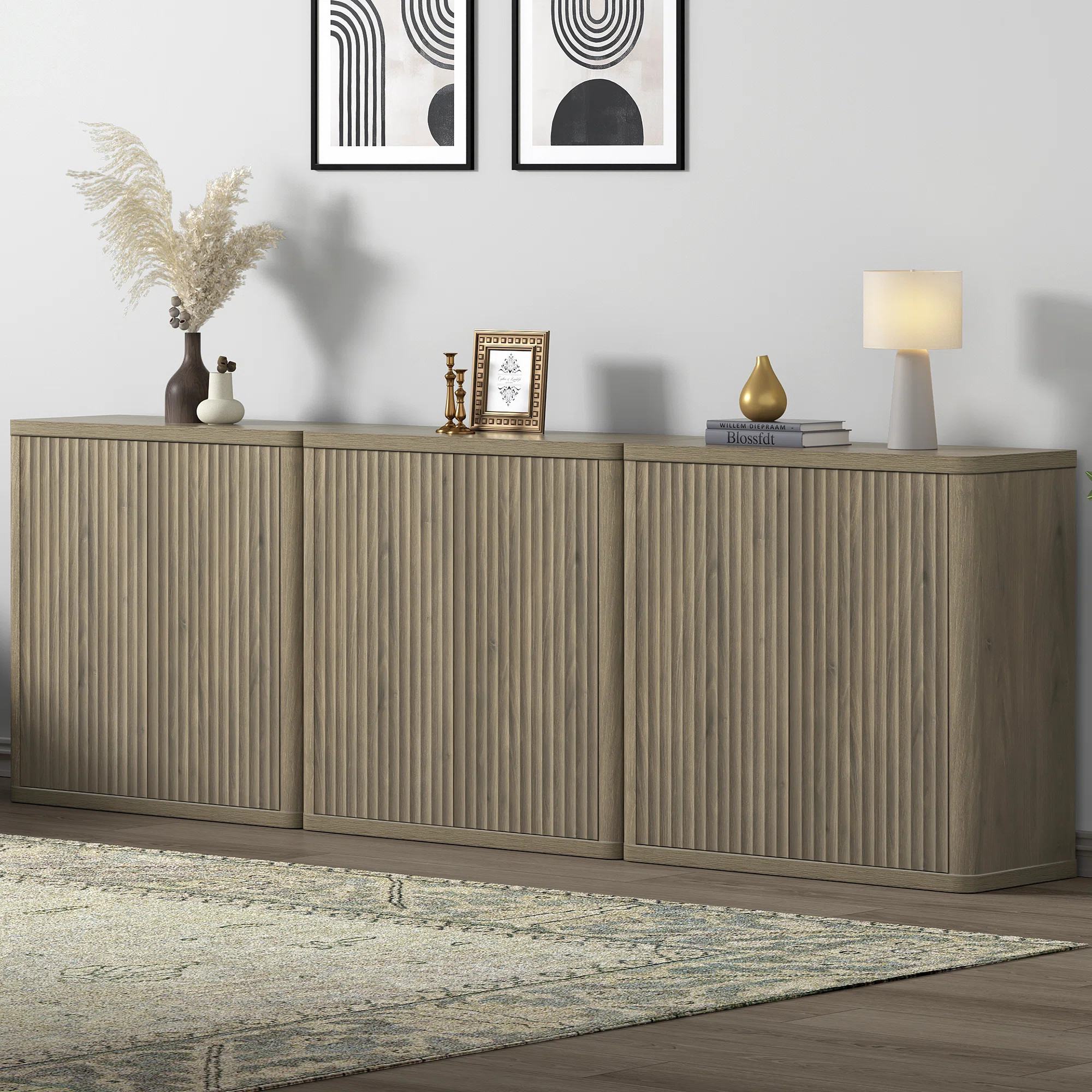 Latitude Run® Cesiro 34.6'' Wide Buffet Sideboard With Adjustable Shelves | Wayfair | Wayfair North America