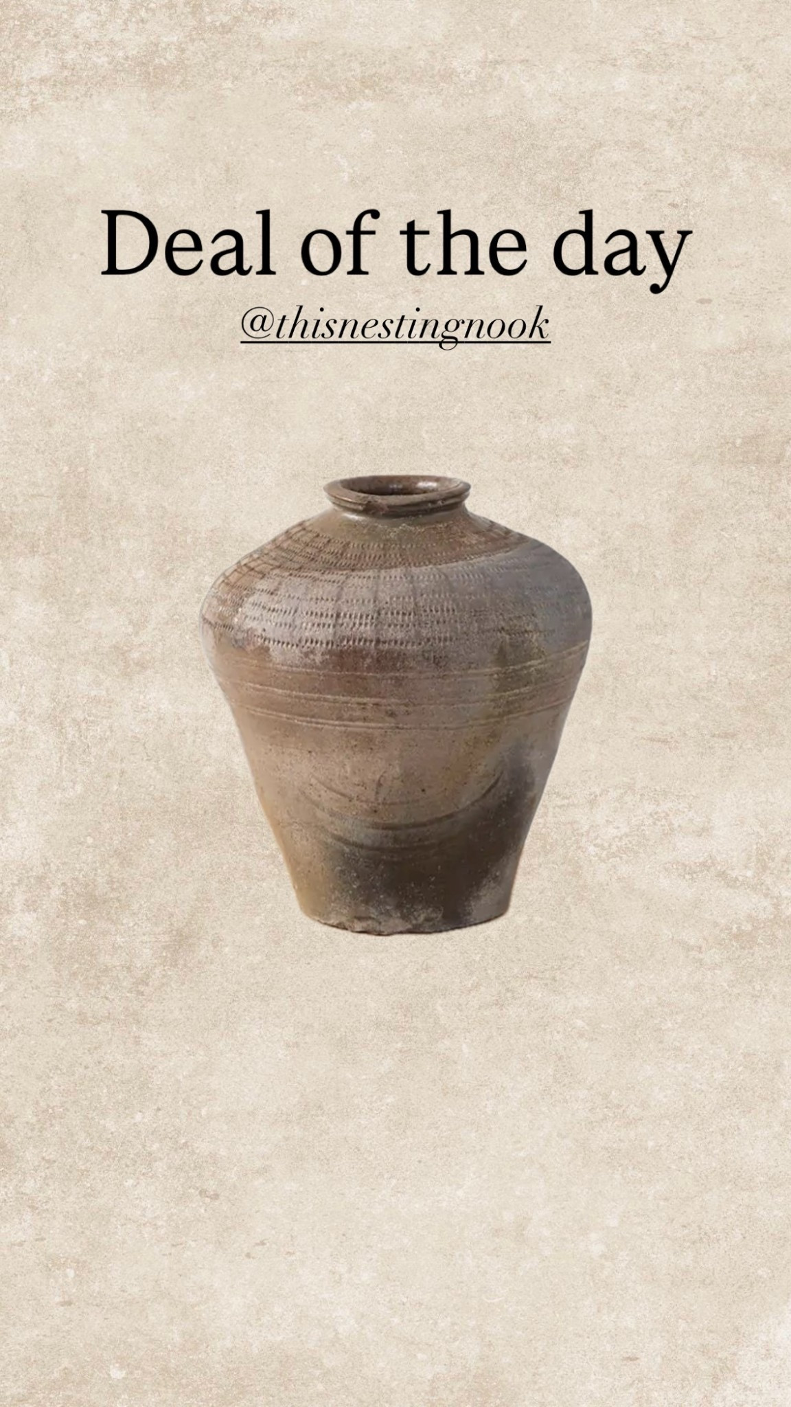 Amazing deal on this rice wine jar!
#home decor #vase 

#LTKHome #LTKU #LTKSaleAlert